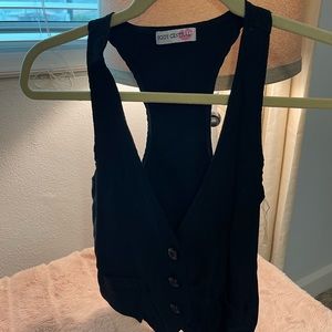 Black Vest, One Size